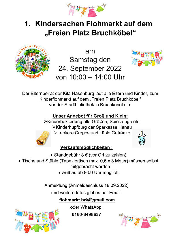 Flohmarkt Kita Hasenburg