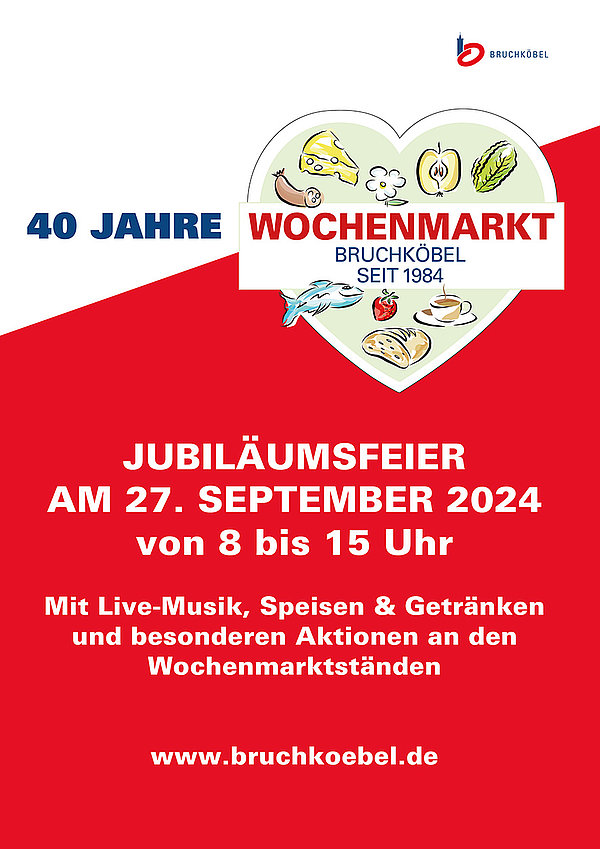 Poster Wochenmarktjubiläum 2024