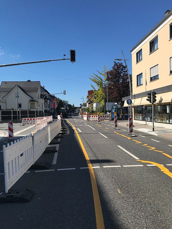 Strassenbaustelle Hauptstrassenkreuzung