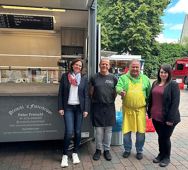 Begrüßung neuer Wochenmarktstand