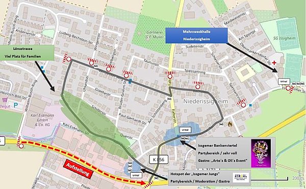Karte Zugverlauf 2023