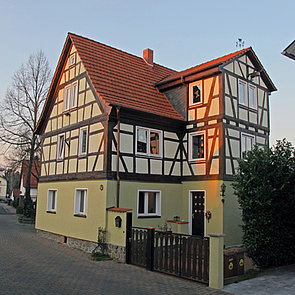 Fachwerkhaus Historischer Stadtrundgang Schulhaus Martin-Luther-Straße 5