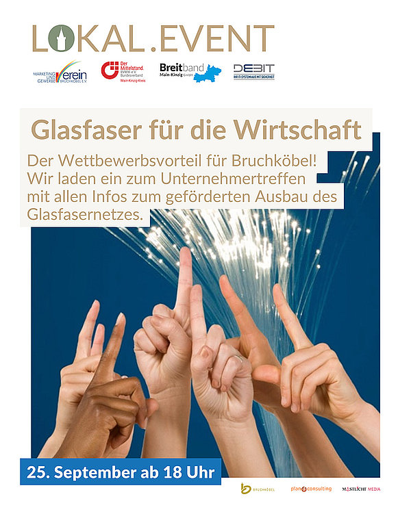 Flyer Unternehmertreffen Glasfaserausbau