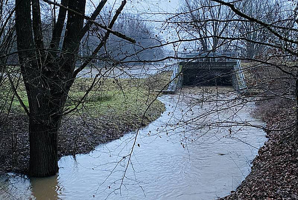 Staustufe in Niederissigheim