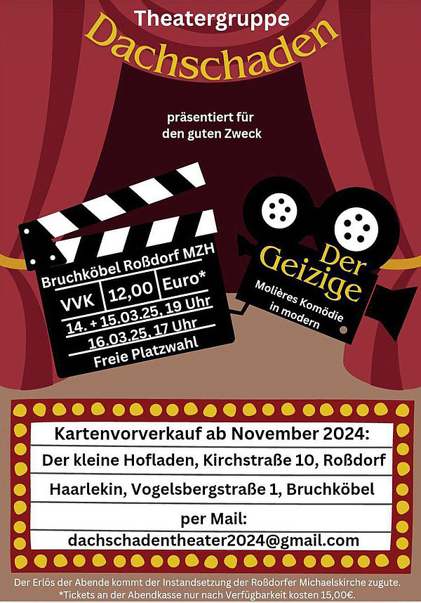 Poster Theater Dachschaden