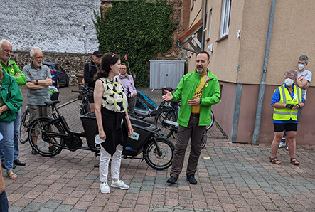 Aktion Faire Radtour - Rede Stadtrat Blum